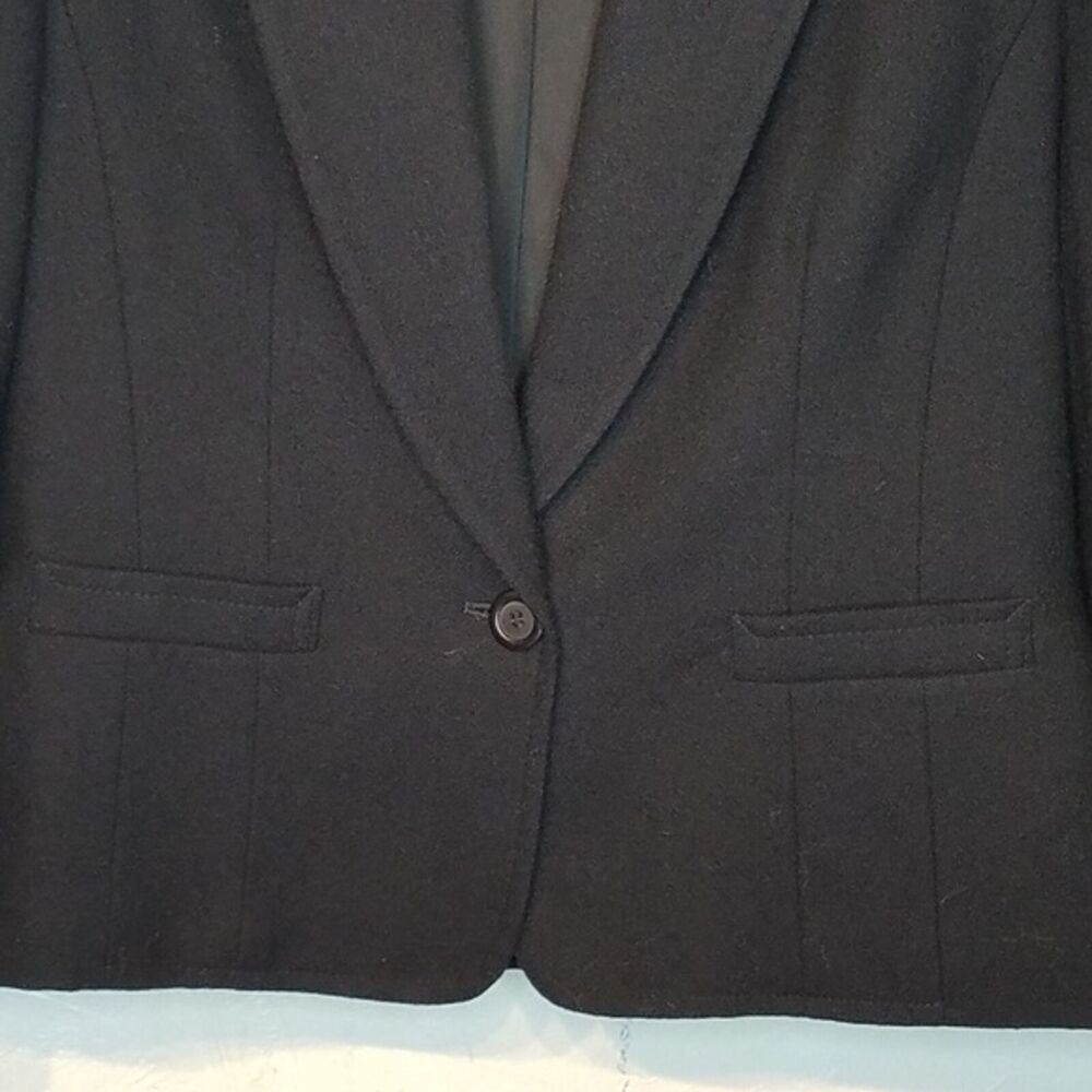 Pendleton Black Blazer One Button Closure Pure Vi… - image 3